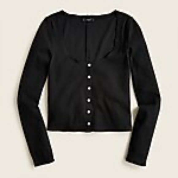 J. Crew Black Cardigan Sweater - Picture 1 of 4